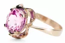 Originales Vintage-Roségold aus 14 Karat Amethyst Ring Vintage Handwerk vrc206r